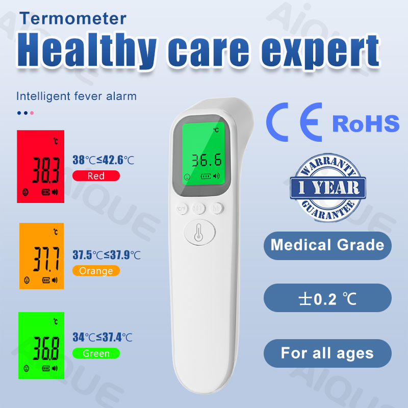 Digital Thermometer Infrared - AiQUE termometer inframerah dahi ℃/℉ Digital