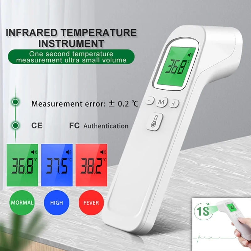 Digital Thermometer Infrared - AiQUE Termometer Inframerah Digital LCD Pengukuran