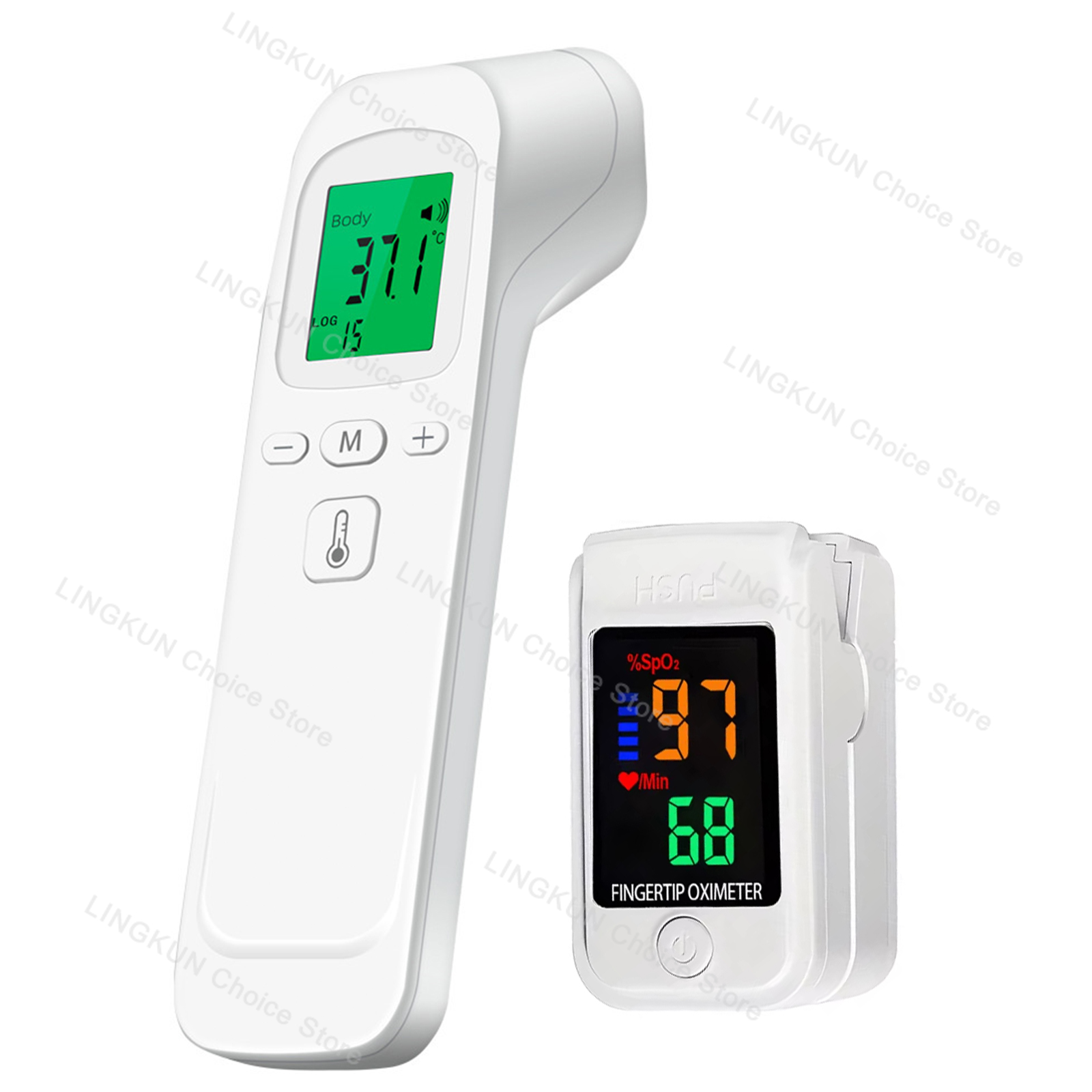 Digital Thermometer Infrared - Oksimeter Termometer Demam Inframerah Medis Rumah