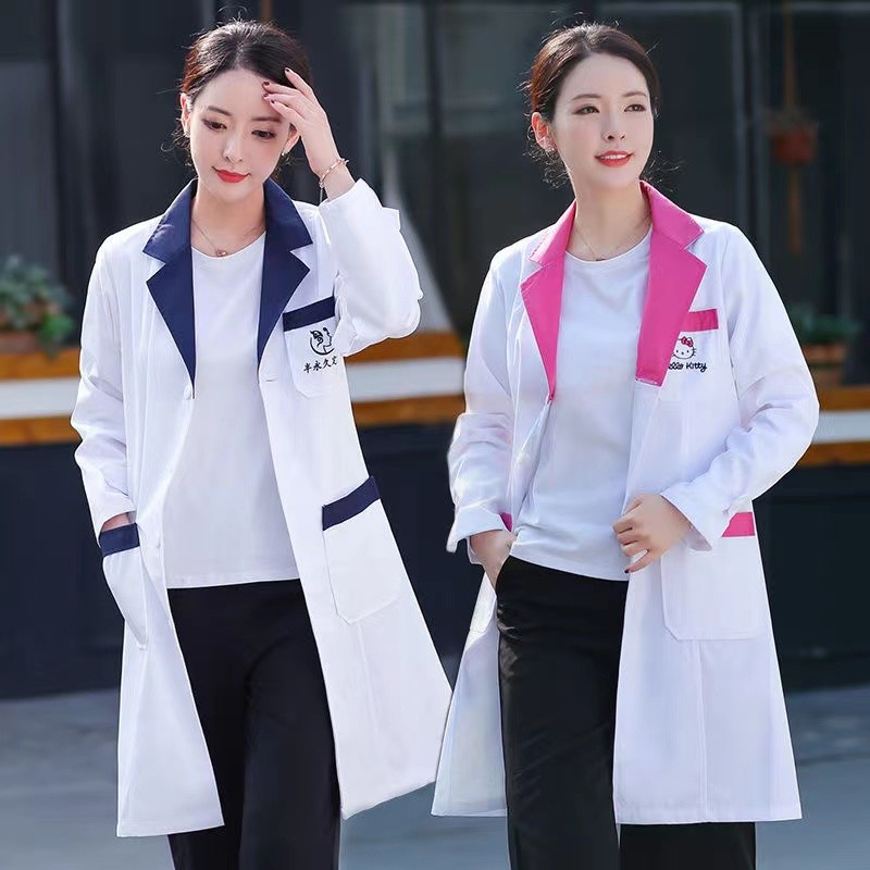 Seragam Scrub Pakaian Putih Ma - Medical Health Lab ulasan dan harga