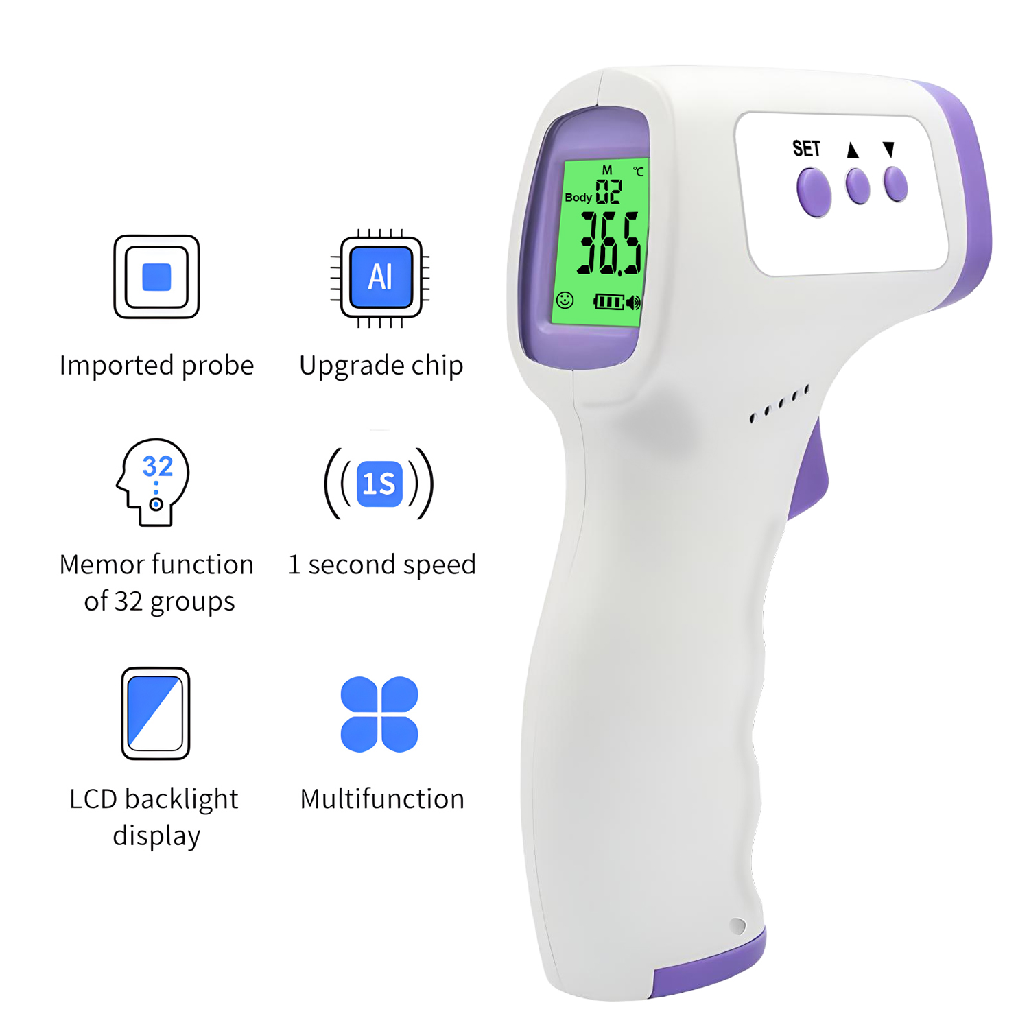 Termometer inframerah non-kont - Digital Thermometer Infrared ulasan dan harga