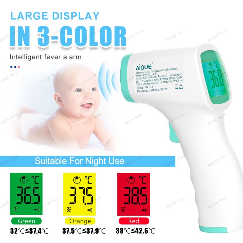 AiQUE Digital Isi Ulang ℃ ℉    - Digital Thermometer Infrared ulasan dan harga