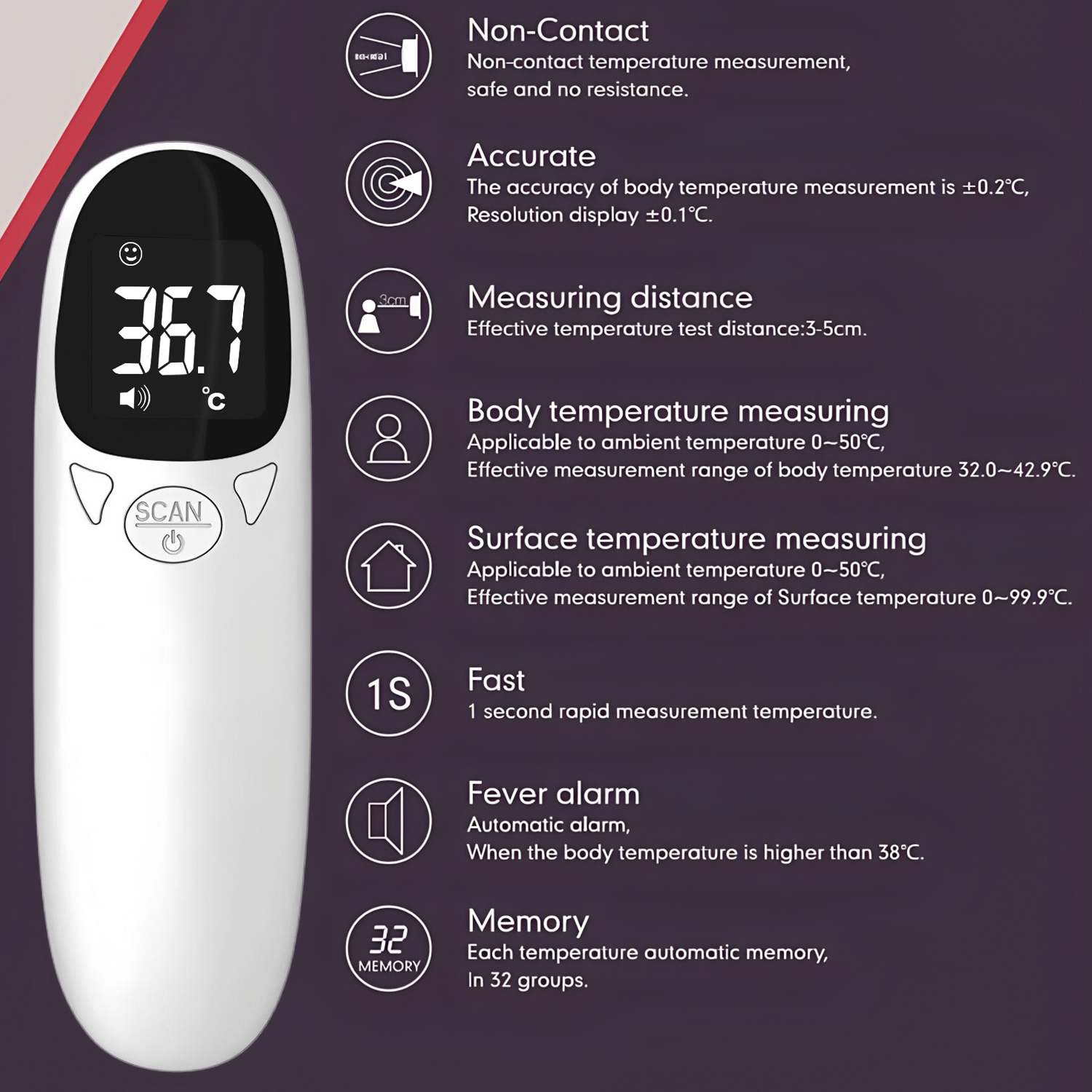 Termometer Inframerah Medis Di - Digital Thermometer Infrared ulasan dan harga