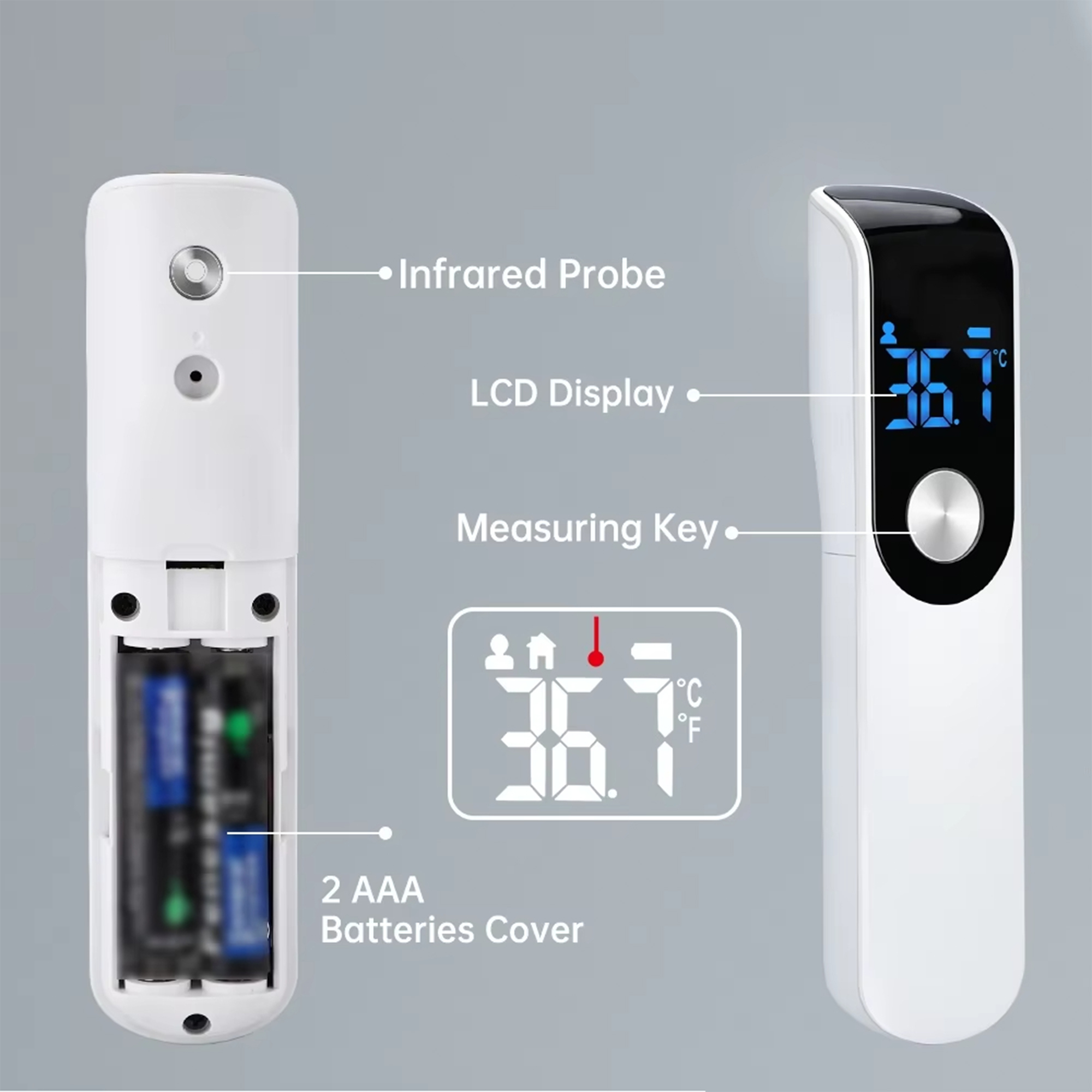 Termometer Demam Inframerah Te - Digital Thermometer Infrared ulasan dan harga